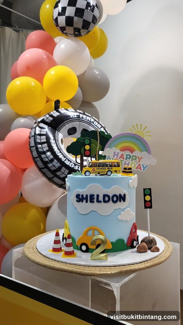 Birthday Cake with Transportation Theme