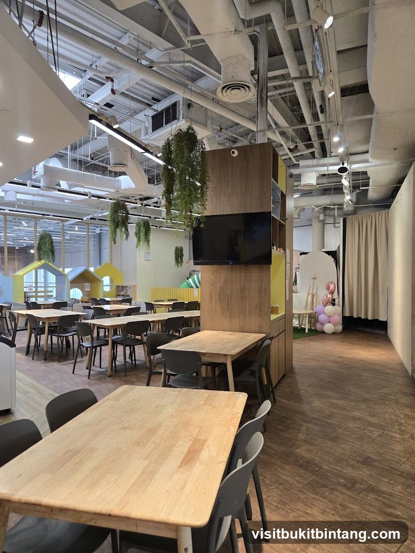 Indoor Play Area with Dining Tables