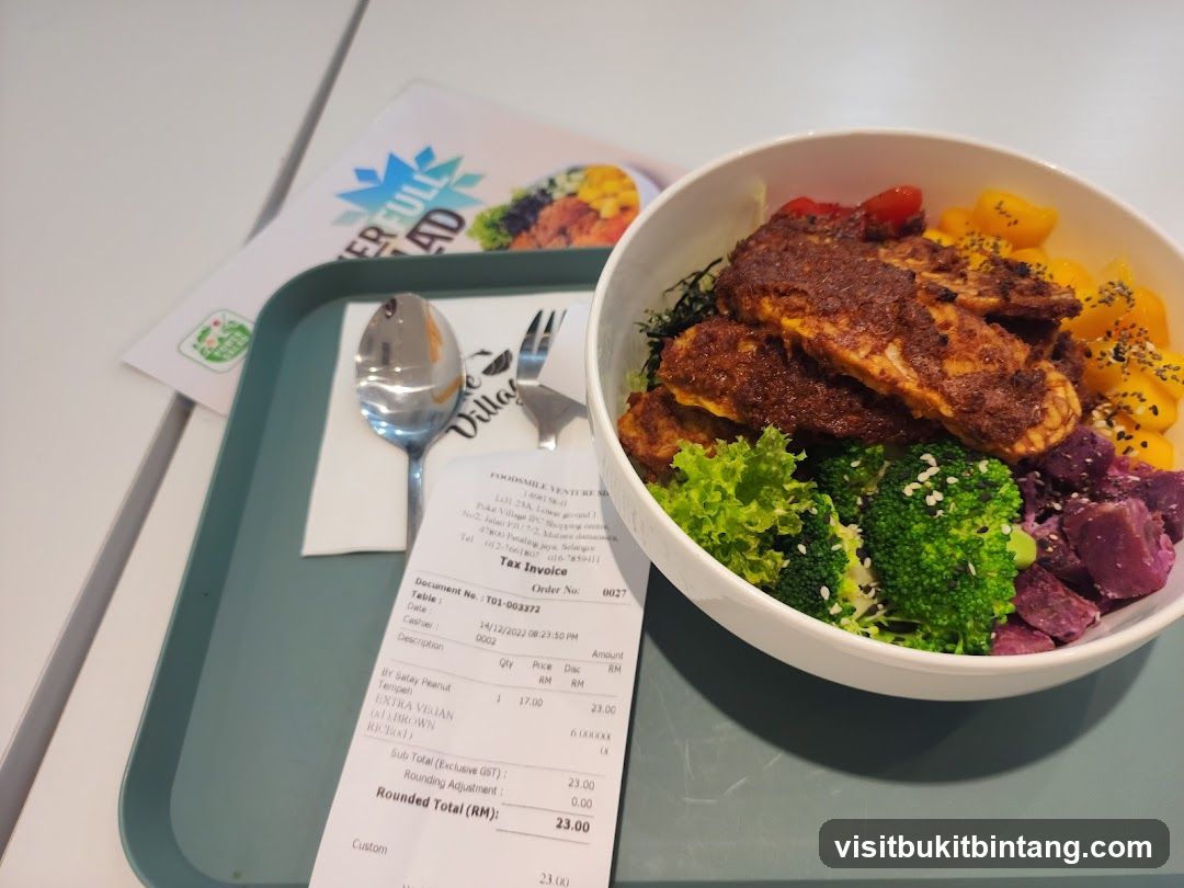 Salad Bowl with Receipt