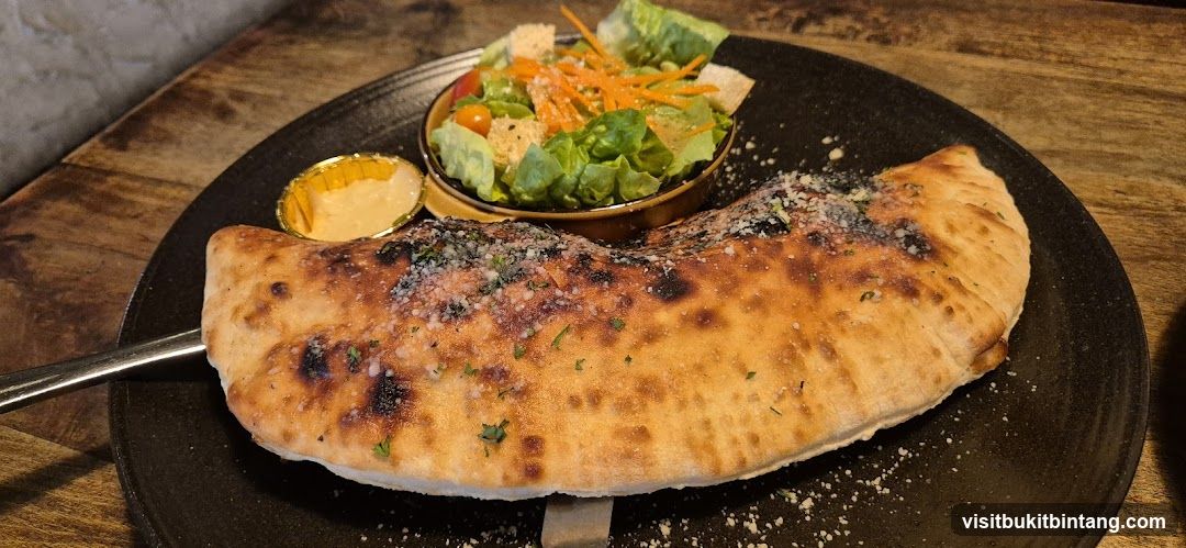 Calzone with Side Salad