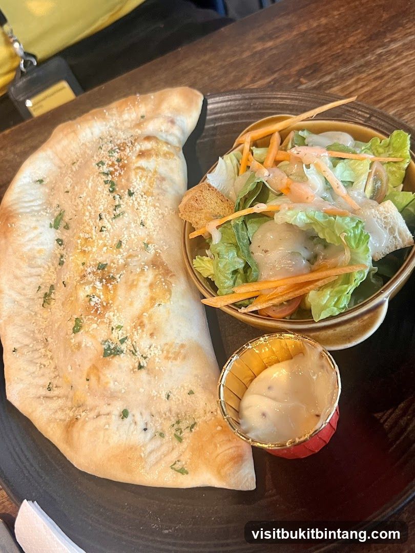 Calzone with Salad