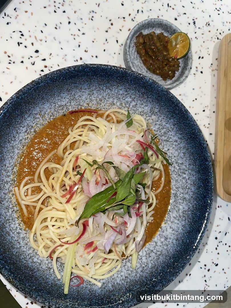 Spaghetti with Sauce and Garnish