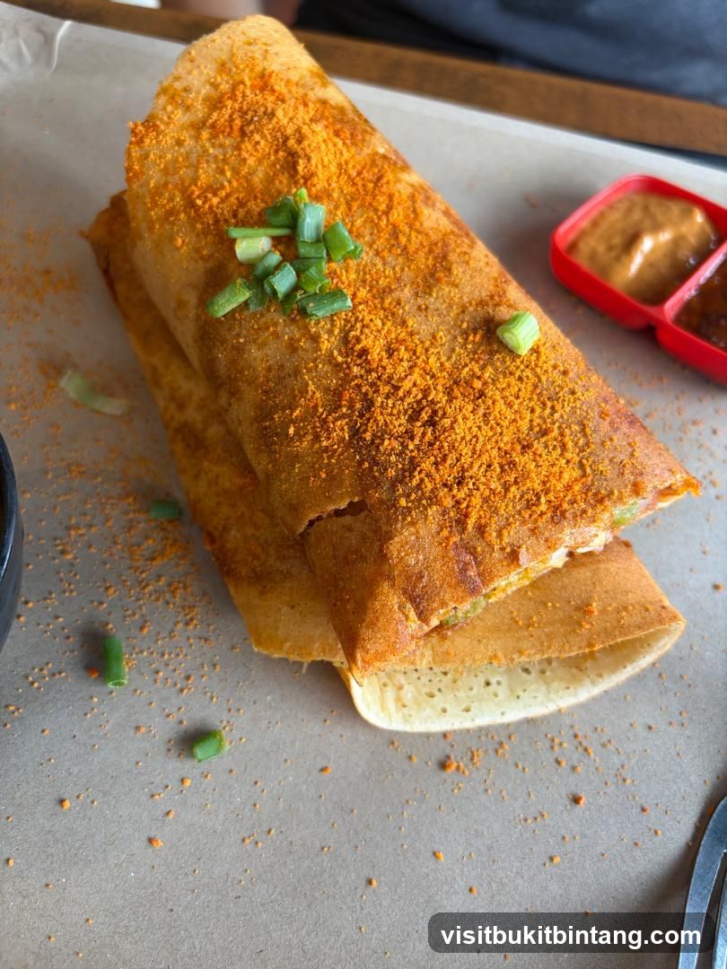Spicy Dosa with Garnish