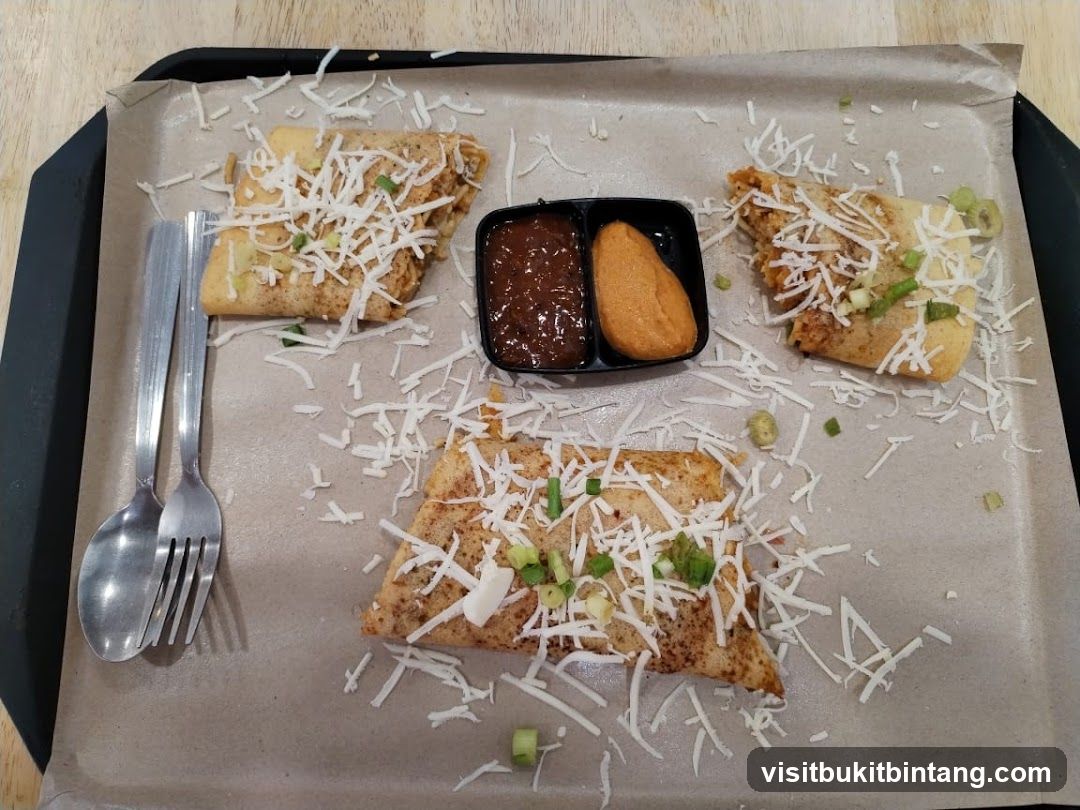 Savory Crepes with Cheese and Dip