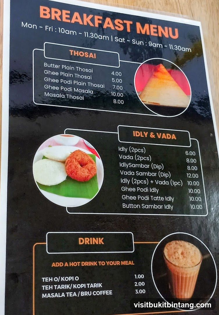 BREAKFAST MENU