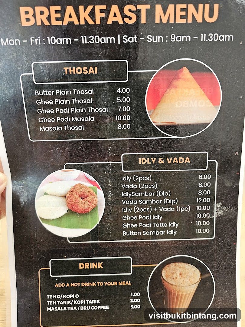 BREAKFAST MENU
