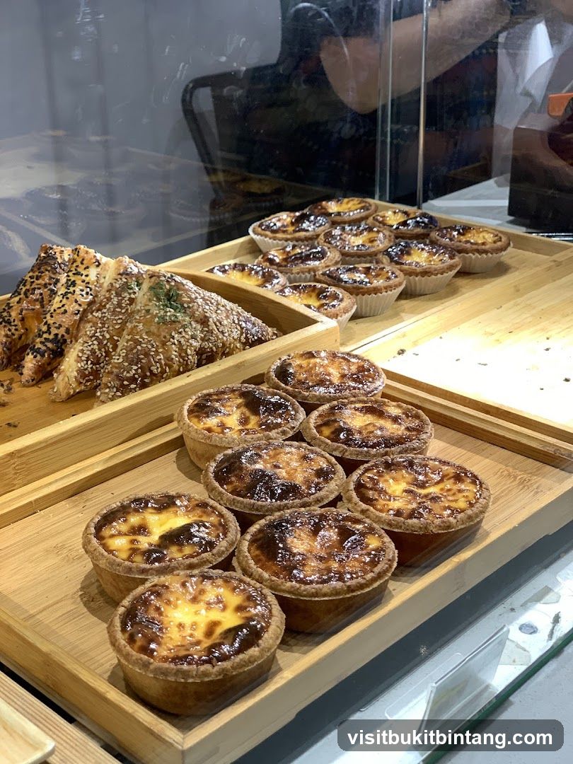 Pastries in a Display Case