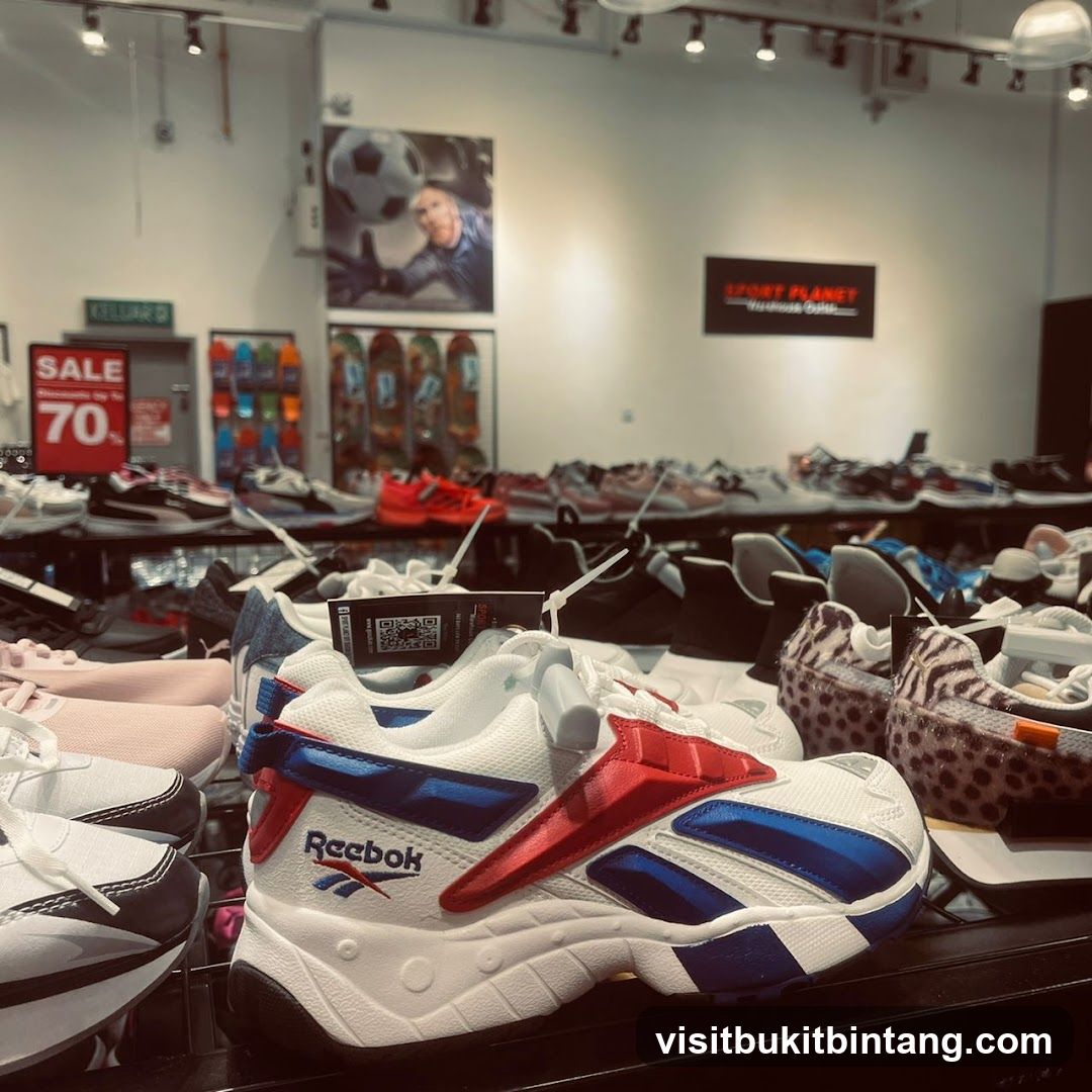 Reebok Shoes on Display