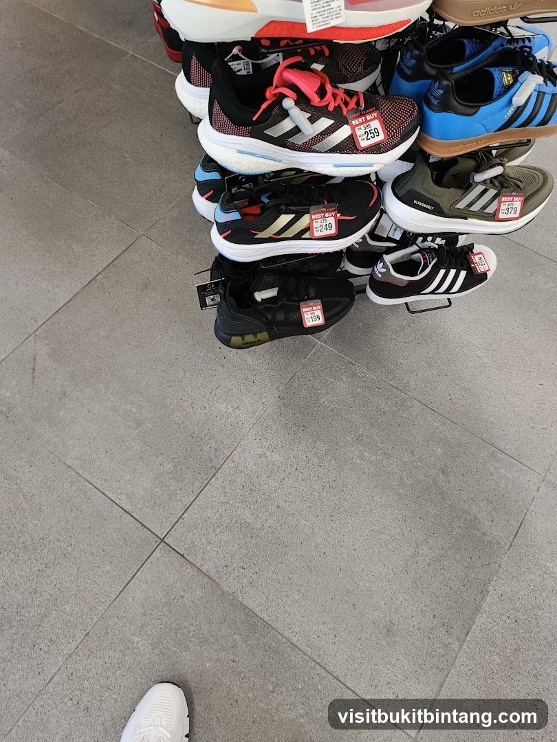 Athletic Shoes Display
