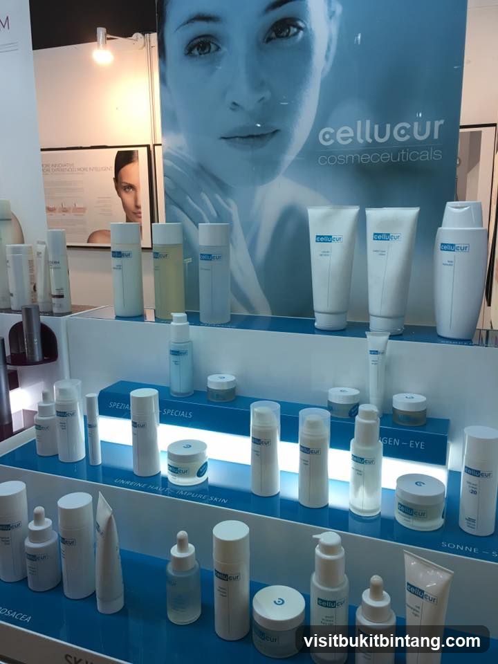 Cellucur Cosmeceuticals Display