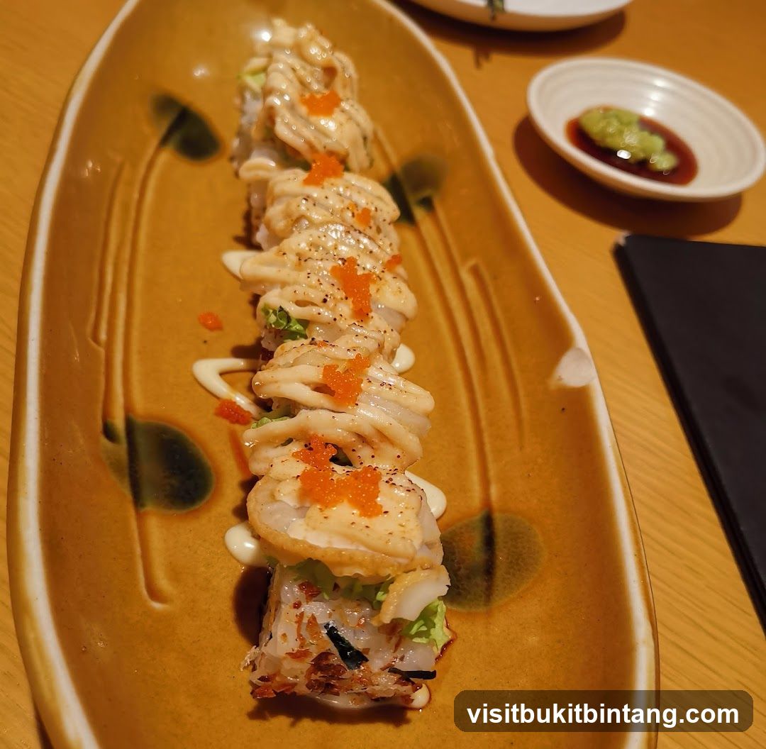 Sushi Roll with Toppings