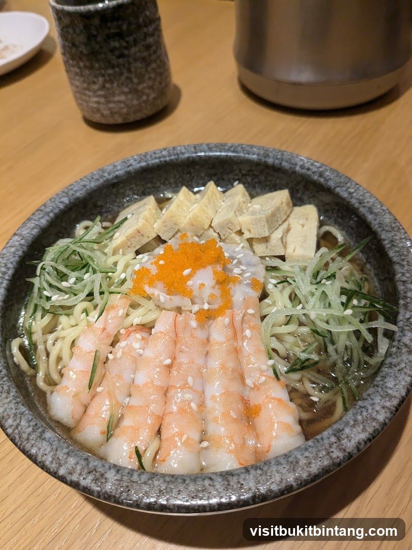 Shrimp and Egg Noodle Dish