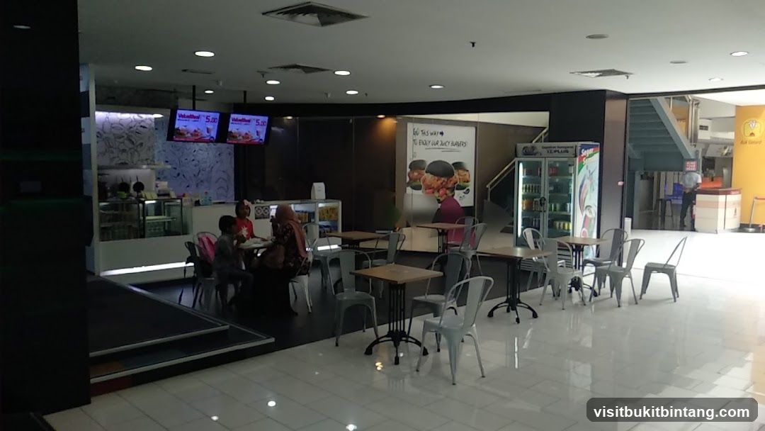 Food court seating area