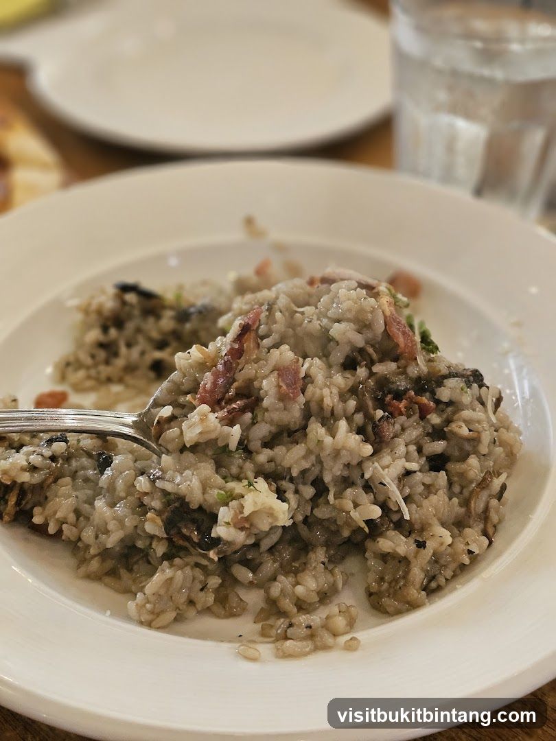 Mushroom Risotto with Bacon