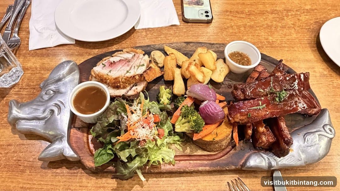 Roast Pork and Ribs Platter
