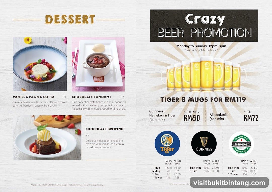 Dessert and Beer Promotion