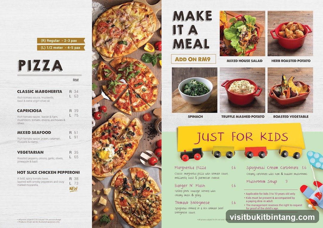 Pizza Menu