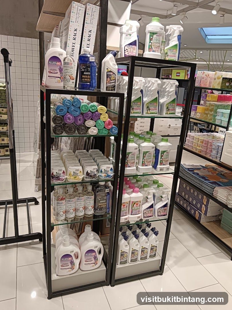 Cleaning Supplies Display
