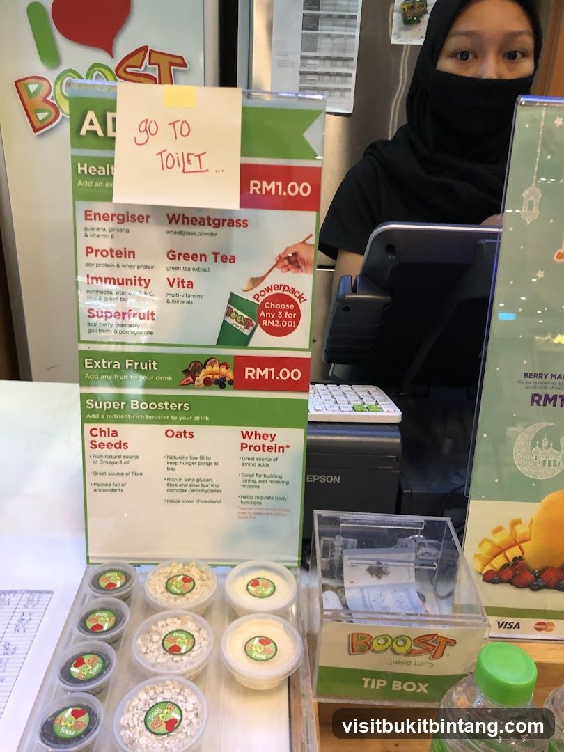 Boost Juice Bar Menu