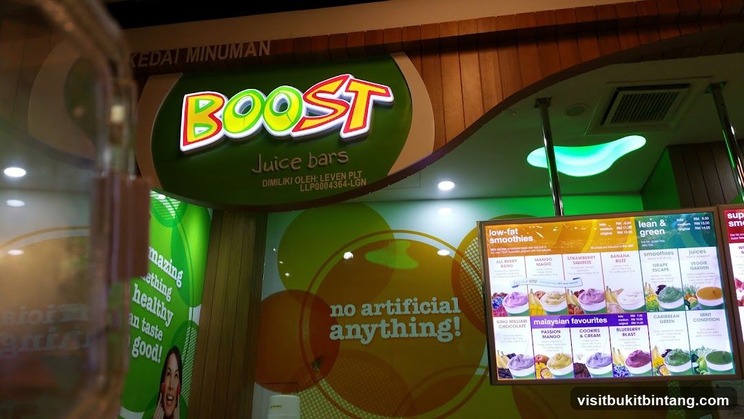 Boost Juice Bars Menu
