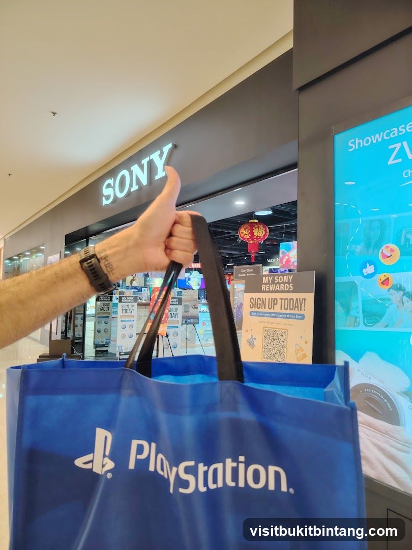 Sony Store with PlayStation Bag