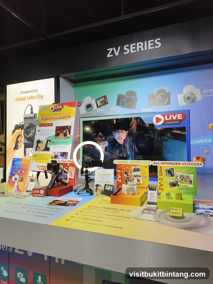 Sony ZV Series Vlogging Cameras Display