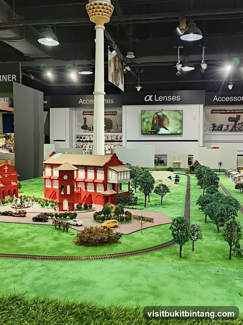Miniature Town Square Display
