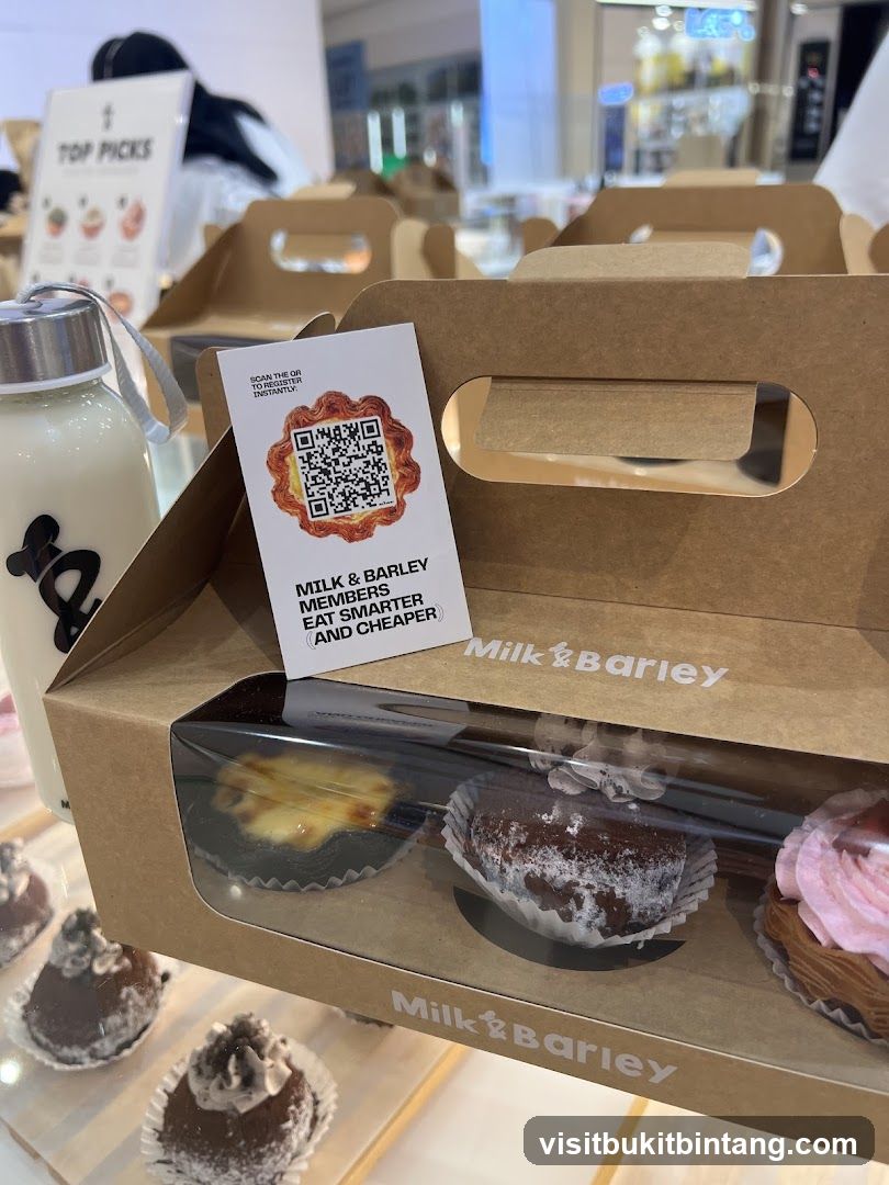 Dessert Box with Milk Bottle