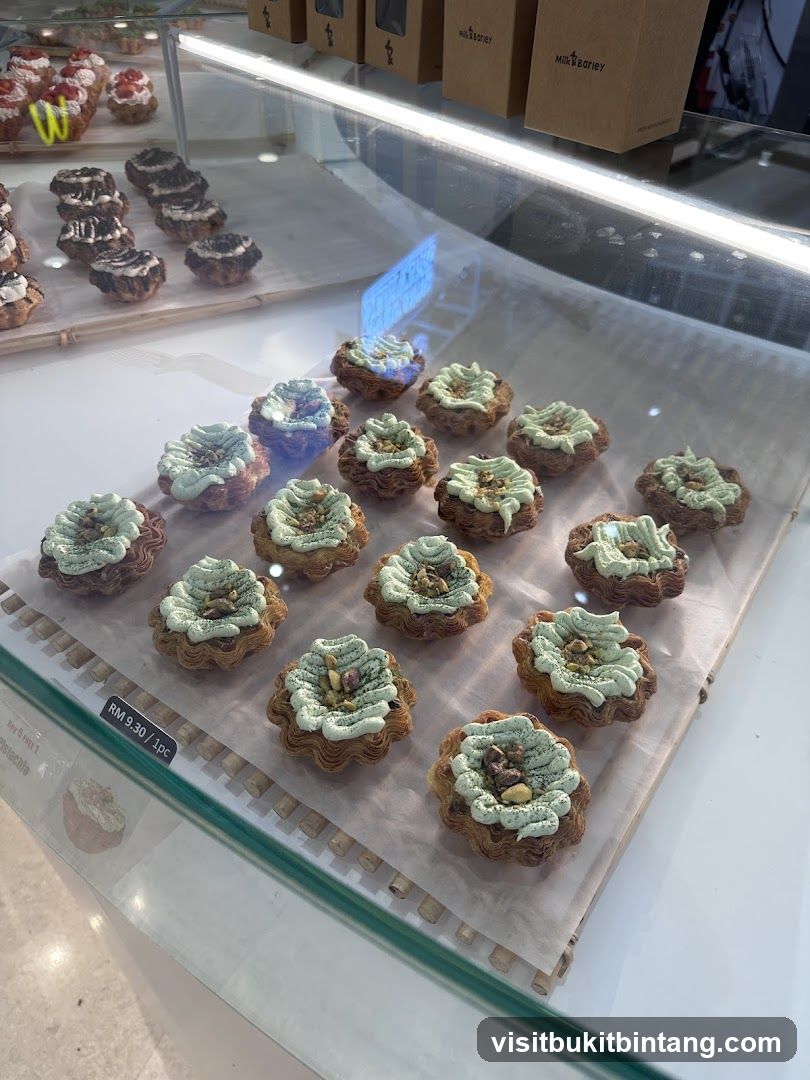 Pastries in a Display Case