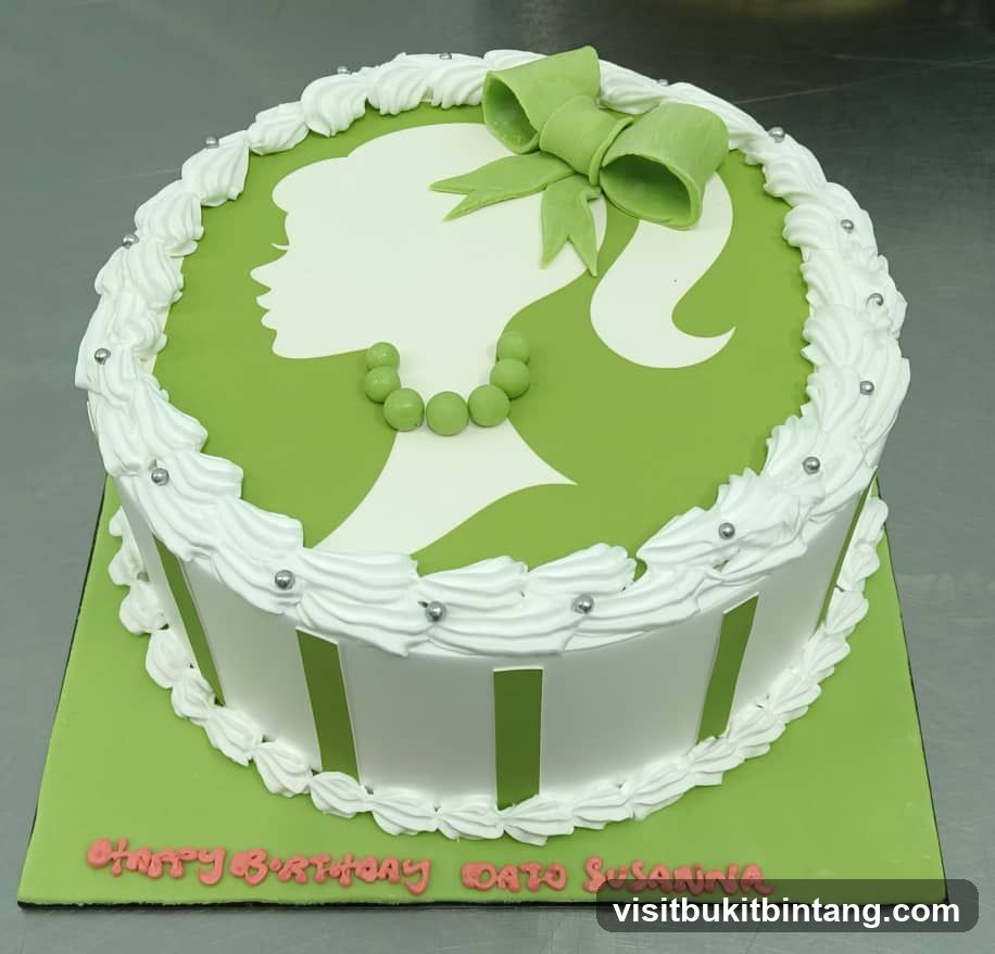 Birthday Cake with Silhouette