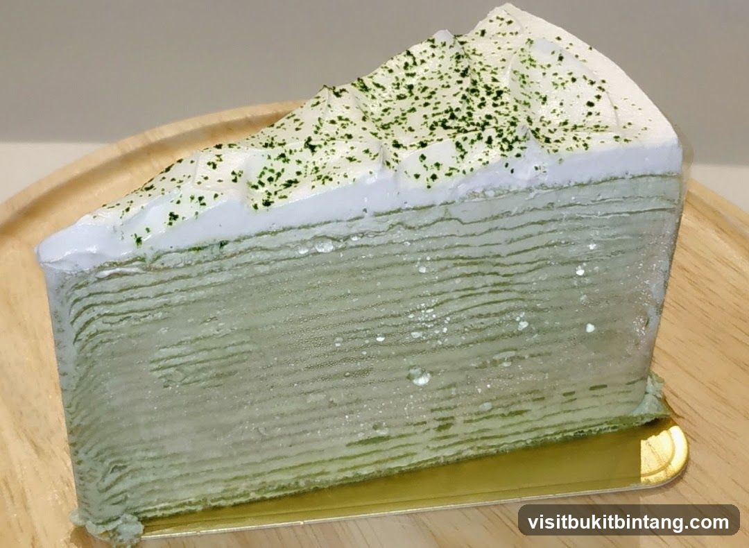 Matcha Mille Crepe Cake