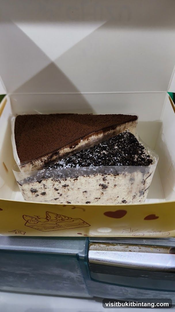 Two Slices of Cake in a Box