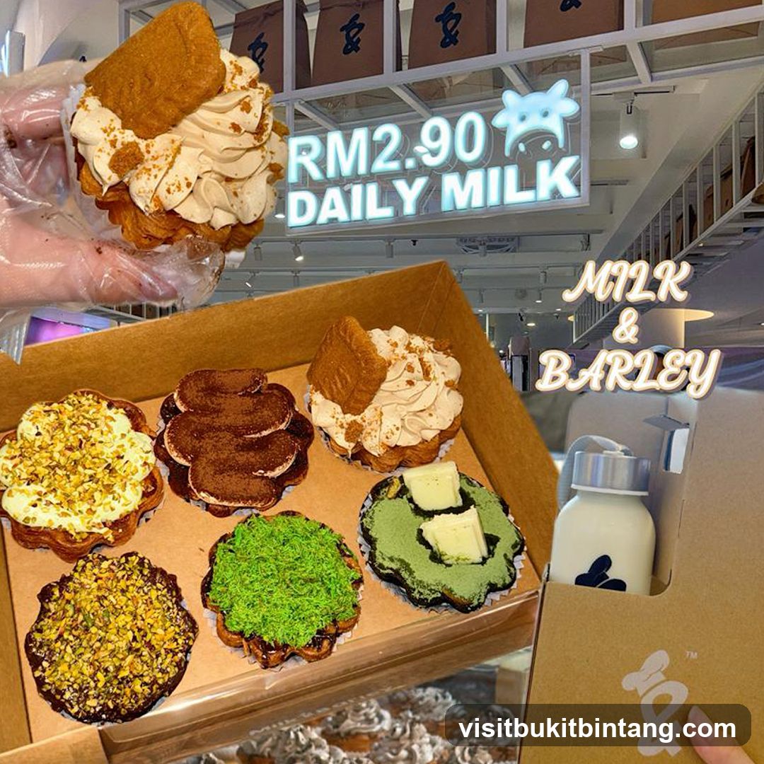 Desserts and Milk Bottle