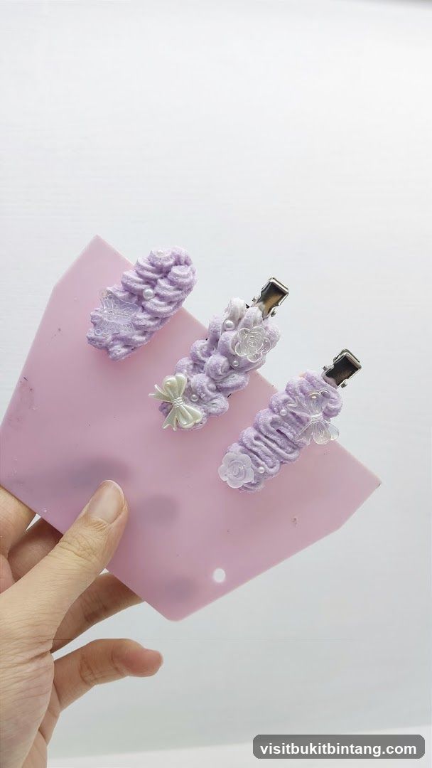 Purple Hair Clips