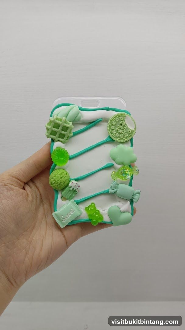 Green Candy-Themed Badge Holder
