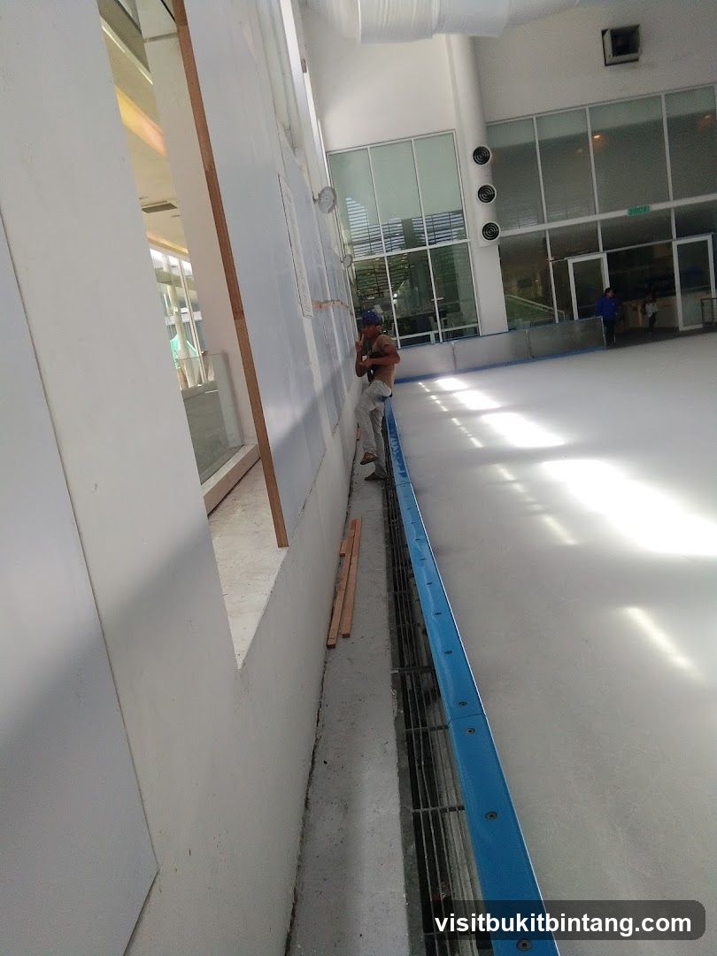 Ice rink under construction
