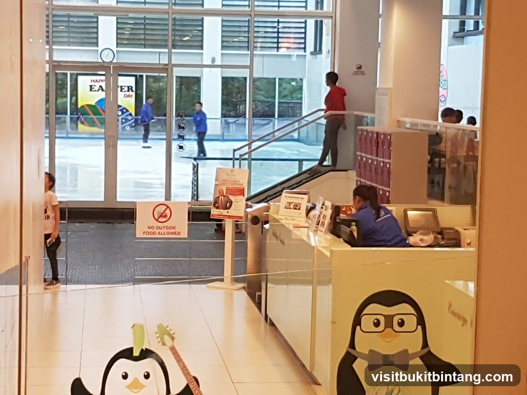 Reception Area with Penguin Decals