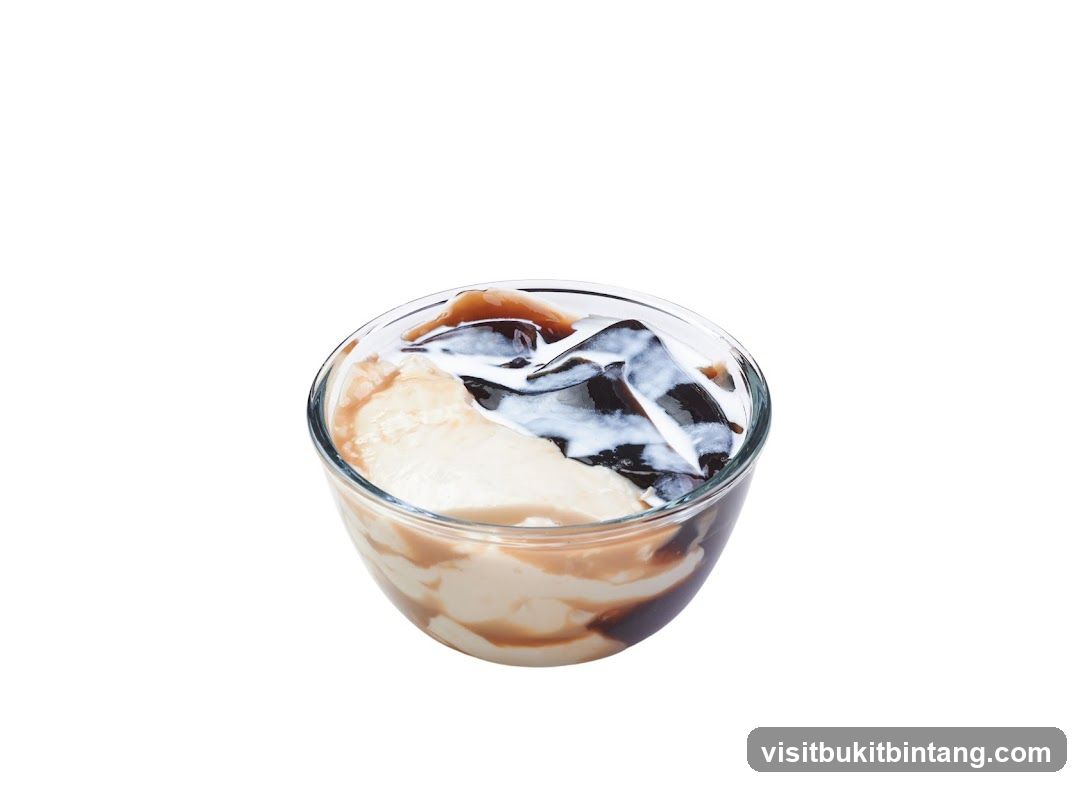 Dessert in a glass bowl