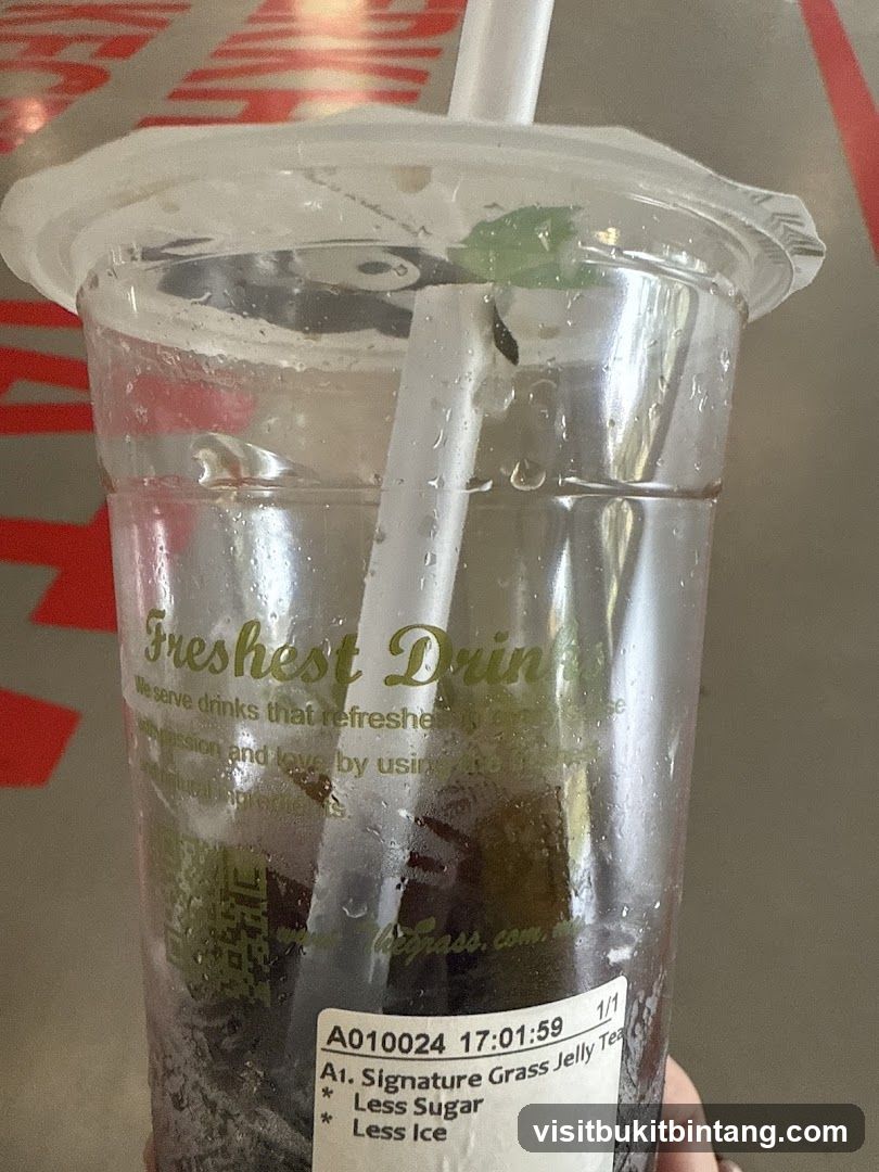 Grass Jelly Tea