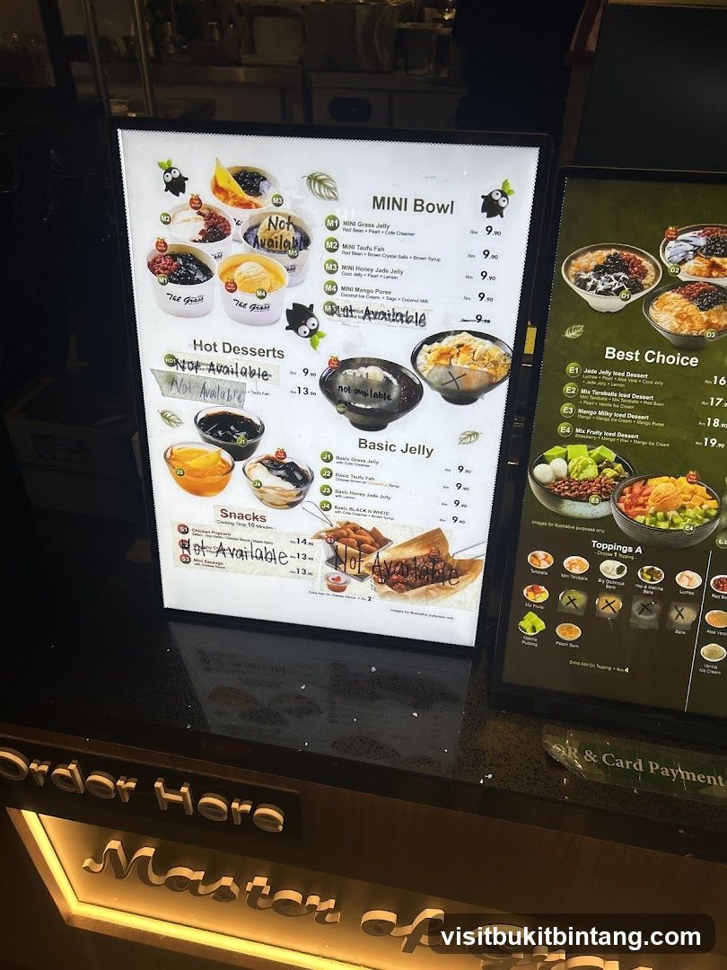 Dessert Menu