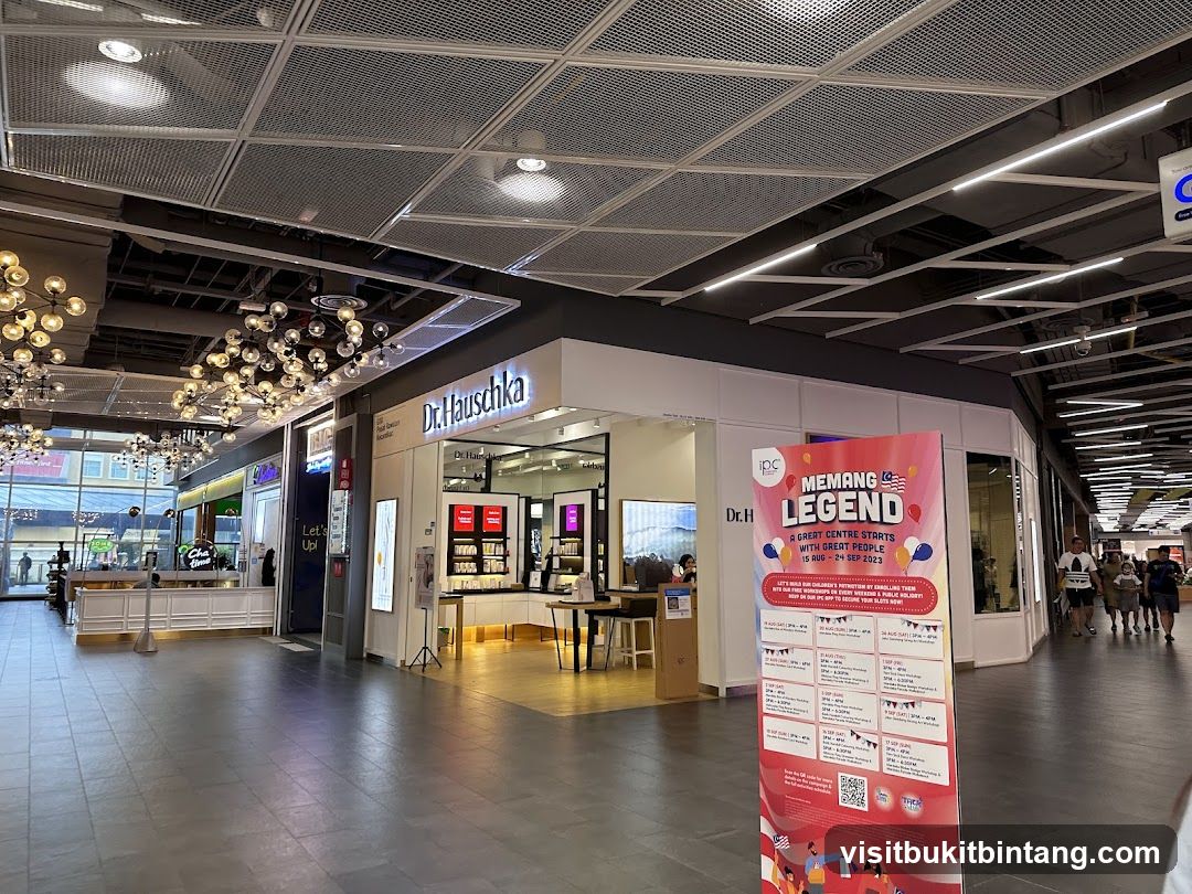 Shopping Mall Interior with Dr. Hauschka Store