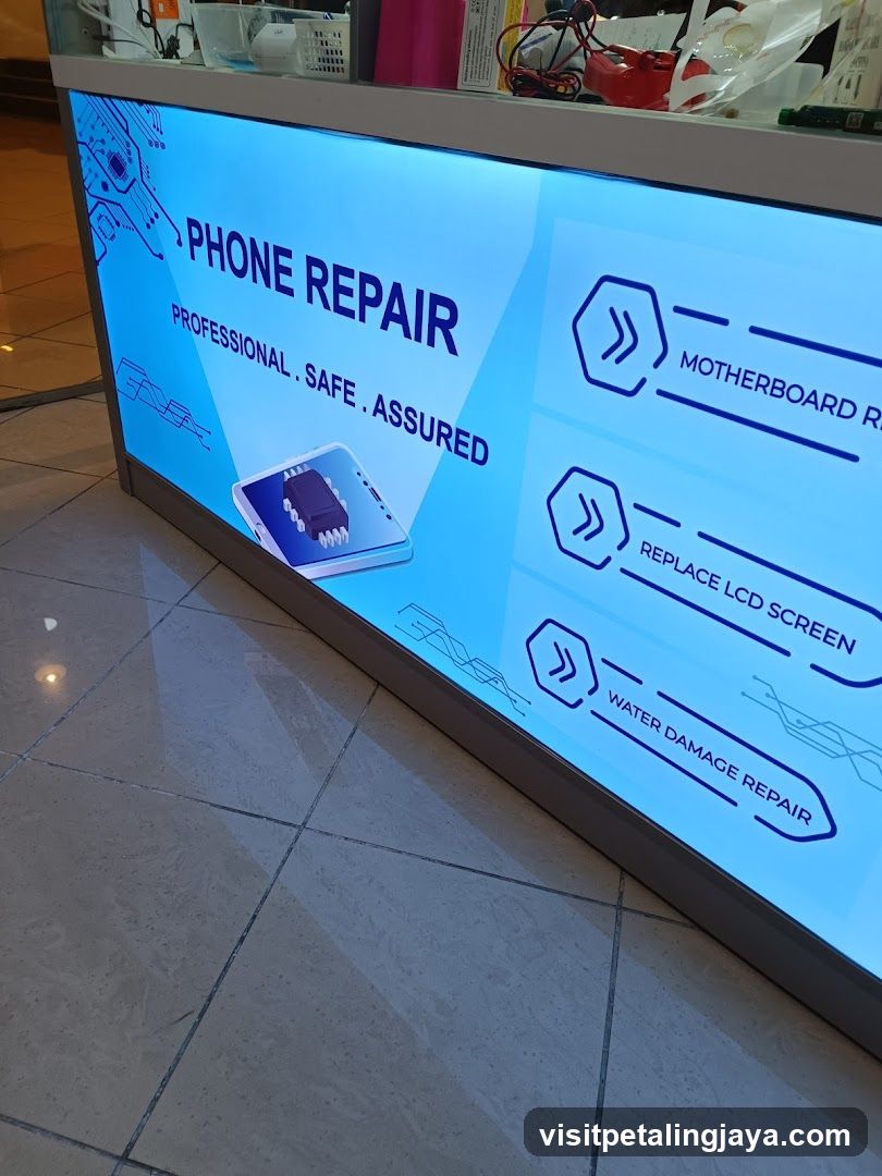 Phone Repair Signage Display