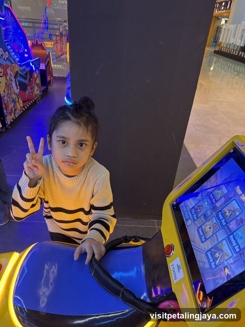 Child at Arcade Game