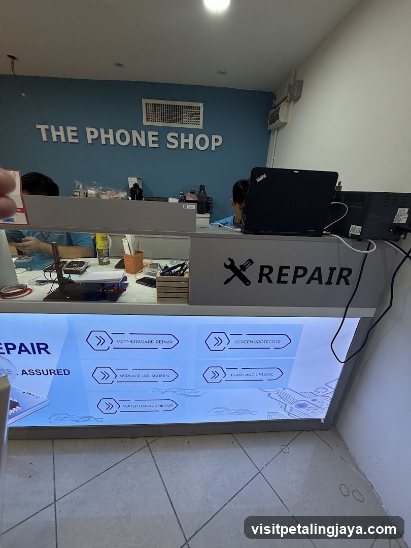 Phone Repair Shop Interior
