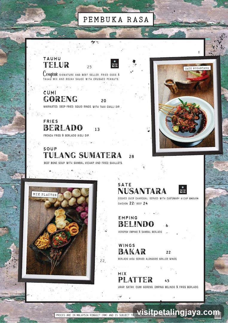 Pembuka Rasa Menu