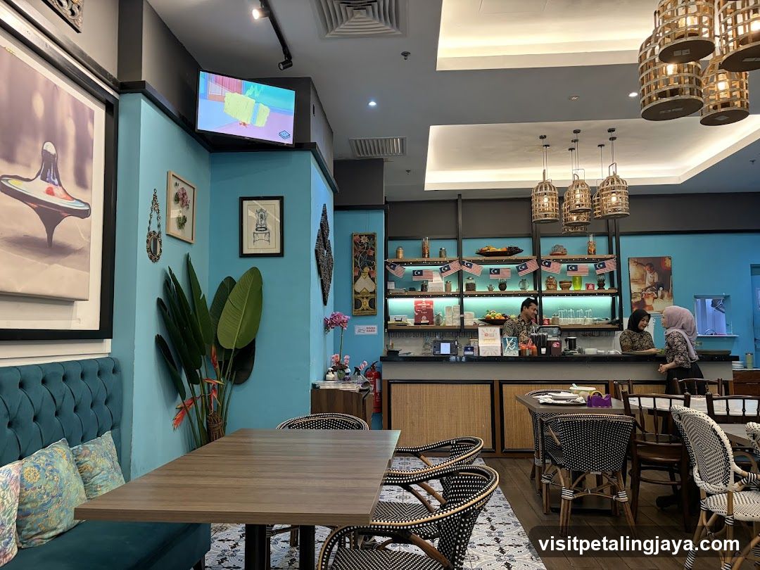 Interior of a modern cafe or restaurant