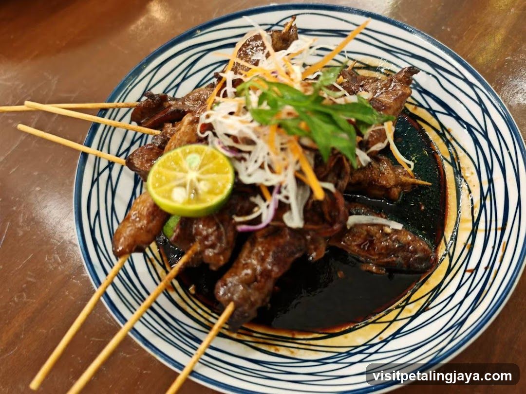 Sate Ayam with Garnish