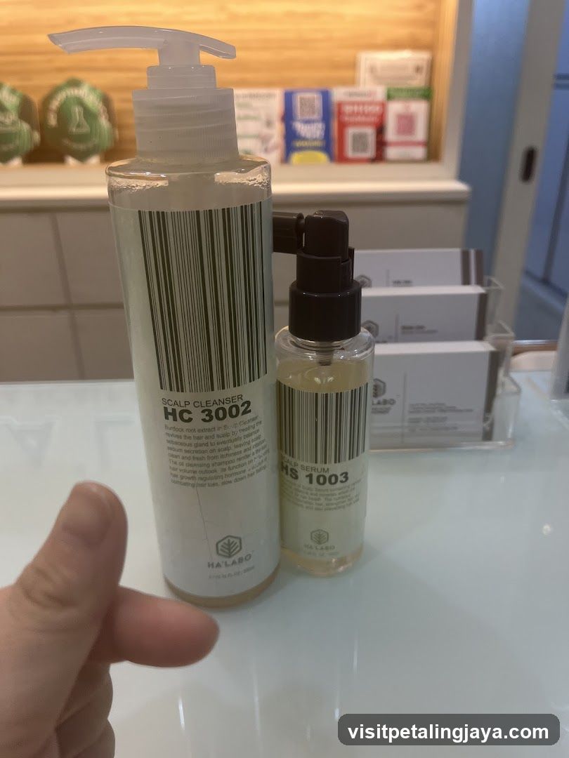 Hair Care Products Display