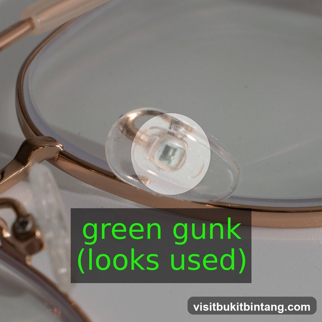 Close-up of Eyeglass Nose Pad