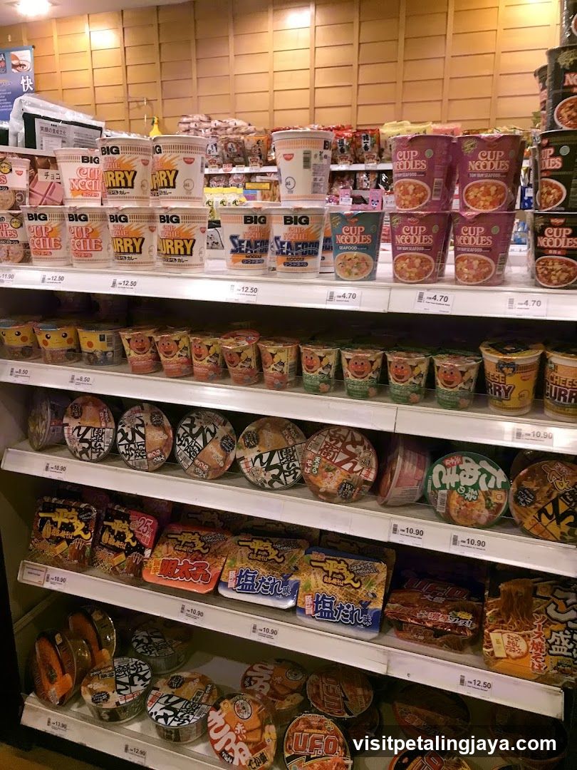 Instant Noodle Shelf Display